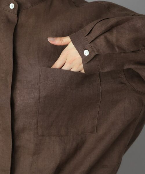 DRESSTERIOR / ドレステリア シャツ・ブラウス | ストライプリネン ドロストシャツ | 詳細12