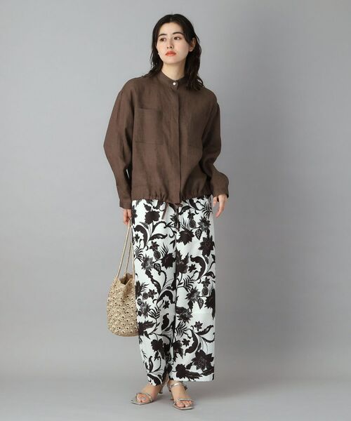 DRESSTERIOR / ドレステリア シャツ・ブラウス | ストライプリネン ドロストシャツ | 詳細6