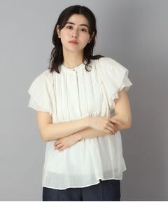 DRESSTERIOR / ドレステリア シャツ・ブラウス | コットンシルク ラッフルスリーブブラウス