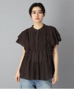 DRESSTERIOR / ドレステリア シャツ・ブラウス | コットンシルク ラッフルスリーブブラウス
