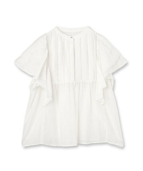 DRESSTERIOR / ドレステリア シャツ・ブラウス | コットンシルク ラッフルスリーブブラウス | 詳細1