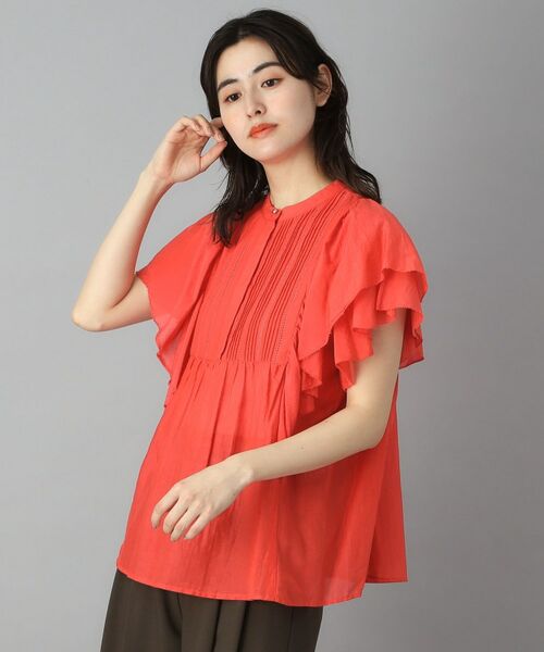 DRESSTERIOR / ドレステリア シャツ・ブラウス | コットンシルク ラッフルスリーブブラウス | 詳細10
