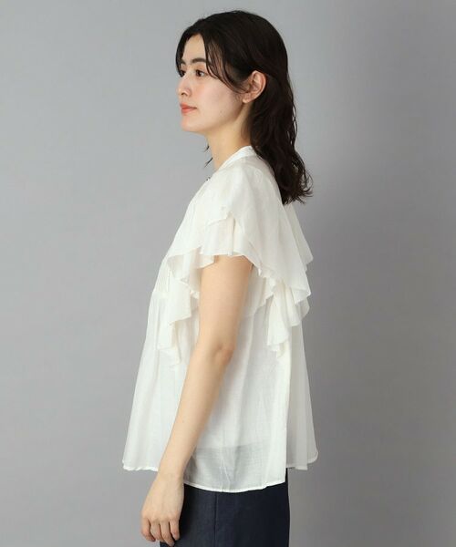 DRESSTERIOR / ドレステリア シャツ・ブラウス | コットンシルク ラッフルスリーブブラウス | 詳細3
