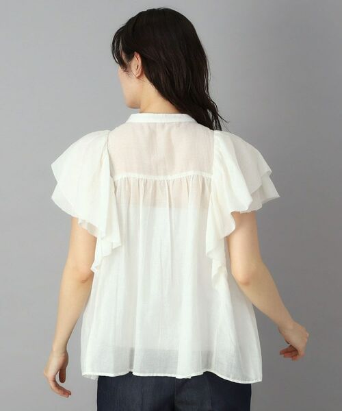 DRESSTERIOR / ドレステリア シャツ・ブラウス | コットンシルク ラッフルスリーブブラウス | 詳細4