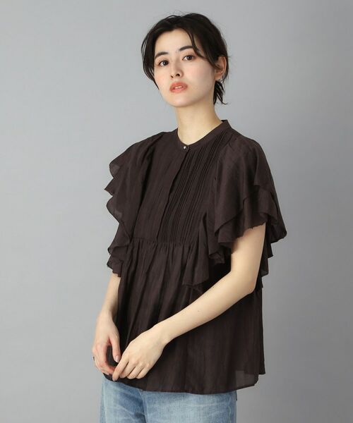 DRESSTERIOR / ドレステリア シャツ・ブラウス | コットンシルク ラッフルスリーブブラウス | 詳細7