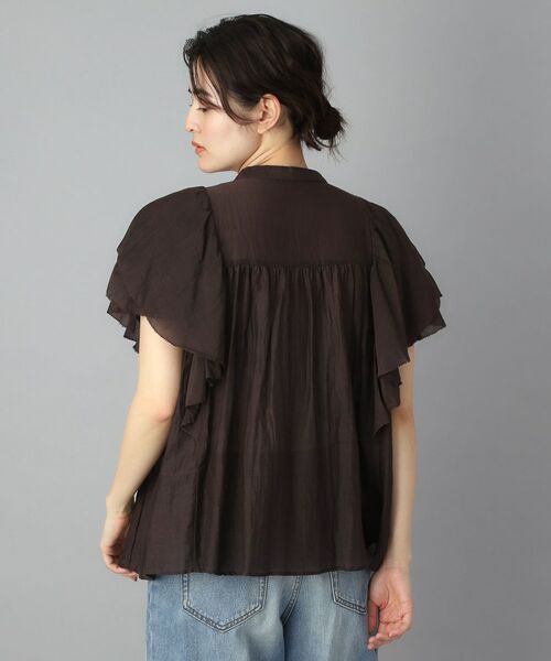 DRESSTERIOR / ドレステリア シャツ・ブラウス | コットンシルク ラッフルスリーブブラウス | 詳細8