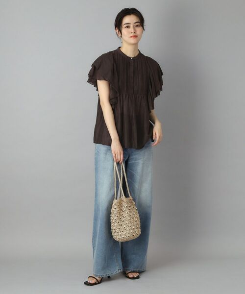 DRESSTERIOR / ドレステリア シャツ・ブラウス | コットンシルク ラッフルスリーブブラウス | 詳細9