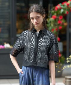 DRESSTERIOR / ドレステリア シャツ・ブラウス | ウォッシャブルレース クロップドシャツ