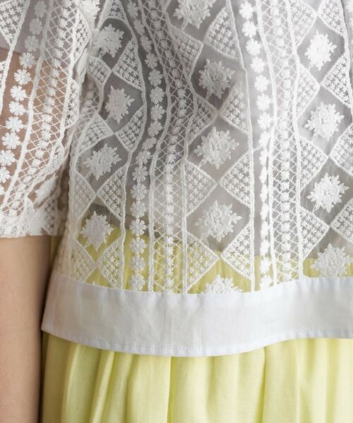DRESSTERIOR / ドレステリア シャツ・ブラウス | ウォッシャブルレース クロップドシャツ | 詳細20