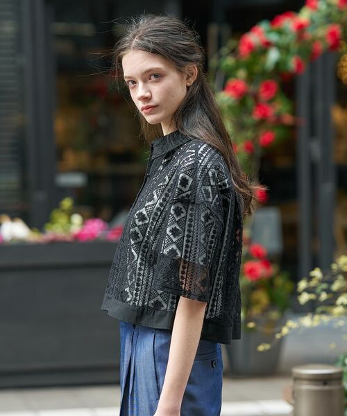 DRESSTERIOR / ドレステリア シャツ・ブラウス | ウォッシャブルレース クロップドシャツ | 詳細6