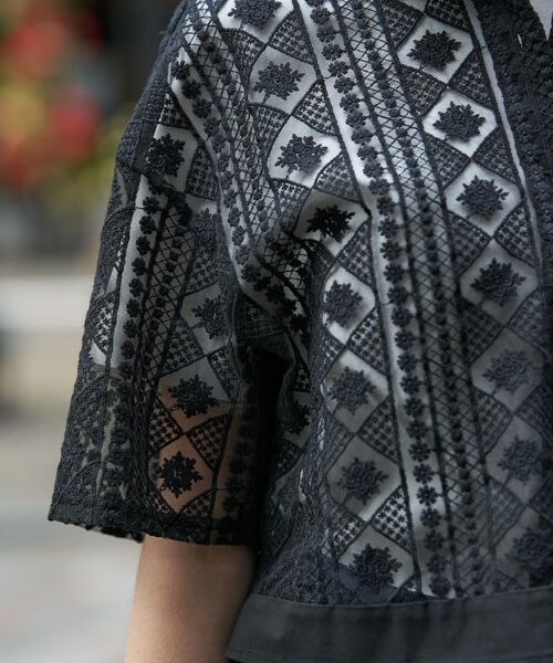 DRESSTERIOR / ドレステリア シャツ・ブラウス | ウォッシャブルレース クロップドシャツ | 詳細9