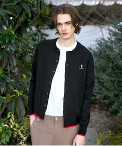 DRESSTERIOR / ドレステリア カーディガン・ボレロ | ウールレーヨン ラウンドネックカーディガン