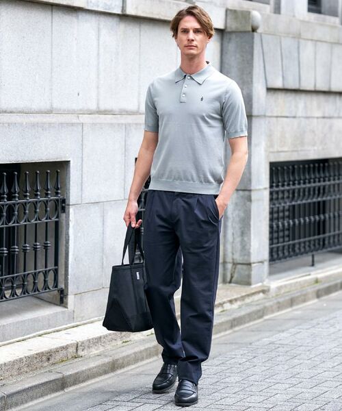 DRESSTERIOR / ドレステリア ニット・セーター | コットンシルク混 ニットポロシャツ | 詳細1