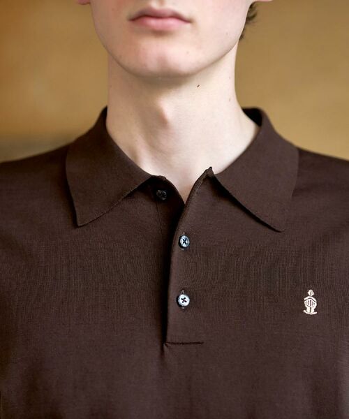 DRESSTERIOR / ドレステリア ニット・セーター | コットンシルク混 ニットポロシャツ | 詳細7