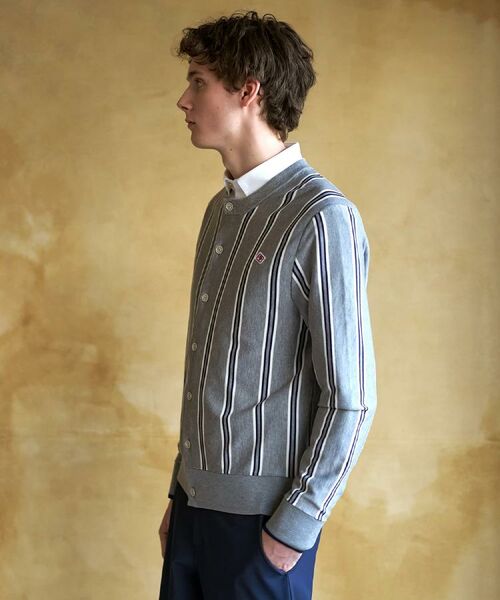 DRESSTERIOR / ドレステリア カーディガン・ボレロ | 【ウォッシャブル】ウールレーヨン ストライプラウンドネックカーディガン | 詳細15