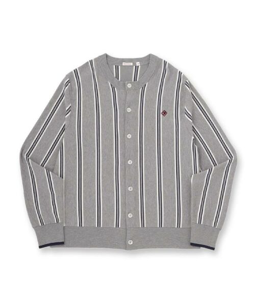 DRESSTERIOR / ドレステリア カーディガン・ボレロ | 【ウォッシャブル】ウールレーヨン ストライプラウンドネックカーディガン | 詳細20