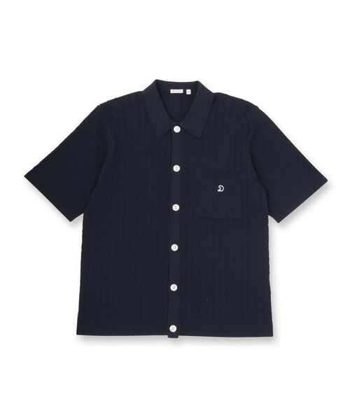 DRESSTERIOR / ドレステリア ニット・セーター | キューバニットシャツ（ネイビー(094)）