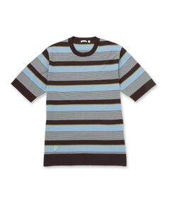 DRESSTERIOR / ドレステリア ニット・セーター | コットンシルク マルチボーダーニット