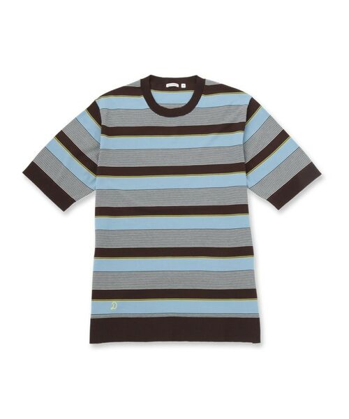 DRESSTERIOR / ドレステリア ニット・セーター | コットンシルク マルチボーダーニット | 詳細1