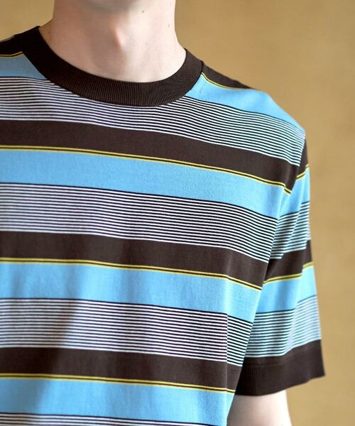 DRESSTERIOR / ドレステリア ニット・セーター | 【ウォッシャブル】コットンシルク マルチボーダーニット | 詳細13