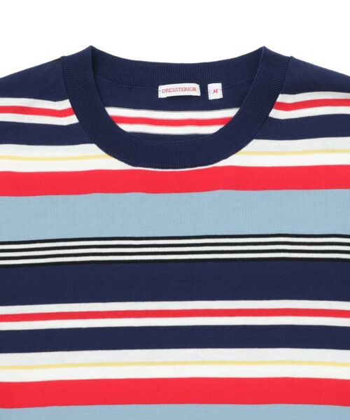 DRESSTERIOR / ドレステリア ニット・セーター | コットンシルク マルチボーダーニット | 詳細4