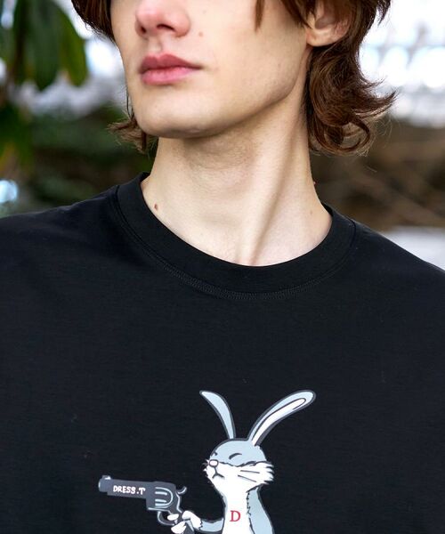 DRESSTERIOR / ドレステリア Tシャツ | 【接触冷感／抗菌防臭／消臭】ICE CLEAR COTTON ガンラビットTシャツ | 詳細12