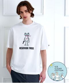 【接触冷感／抗菌防臭／消臭】ICE CLEAR COTTON フロッグオーバーフィットTシャツ
