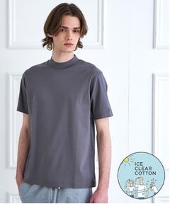 DRESSTERIOR / ドレステリア Tシャツ | 【接触冷感／抗菌防臭／消臭】ICE CLEAR COTTON モックネックTシャツ
