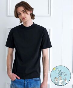 DRESSTERIOR / ドレステリア Tシャツ | 【接触冷感／抗菌防臭／消臭】ICE CLEAR COTTON モックネックTシャツ