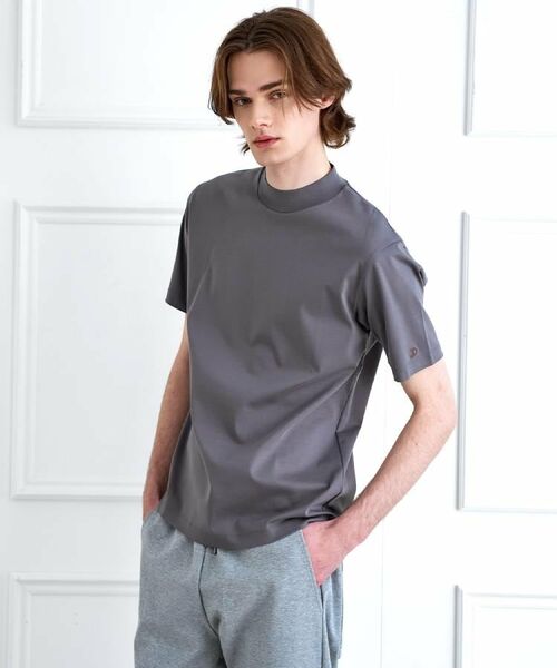 DRESSTERIOR / ドレステリア Tシャツ | 【接触冷感／抗菌防臭／消臭】ICE CLEAR COTTON モックネックTシャツ | 詳細14