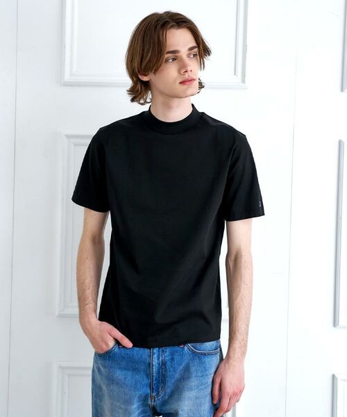 DRESSTERIOR / ドレステリア Tシャツ | 【接触冷感／抗菌防臭／消臭】ICE CLEAR COTTON モックネックTシャツ | 詳細18