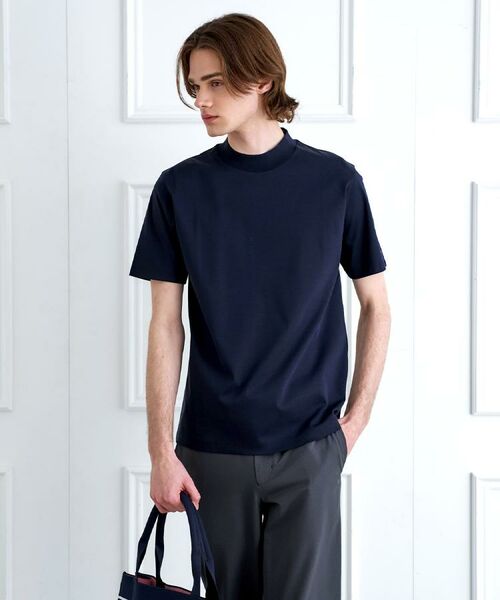 DRESSTERIOR / ドレステリア Tシャツ | 【接触冷感／抗菌防臭／消臭】ICE CLEAR COTTON モックネックTシャツ | 詳細23