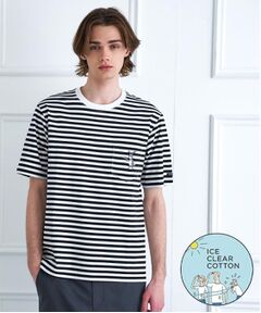 DRESSTERIOR / ドレステリア Tシャツ | 【接触冷感／抗菌防臭／消臭】ICE CLEAR COTTON ボーダーTシャツ