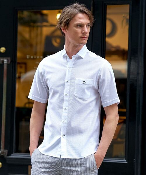 DRESSTERIOR / ドレステリア シャツ・ブラウス | メッシュエアー ハーフスリーブシャツ（ホワイト(001)）