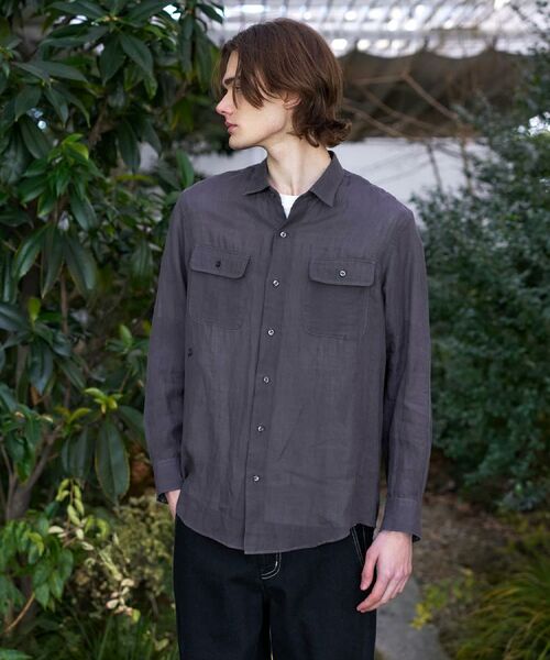 DRESSTERIOR / ドレステリア シャツ・ブラウス | ガーメンドダイ ピュアリネンシャツ | 詳細13