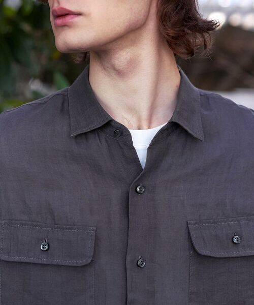 DRESSTERIOR / ドレステリア シャツ・ブラウス | ガーメンドダイ ピュアリネンシャツ | 詳細16