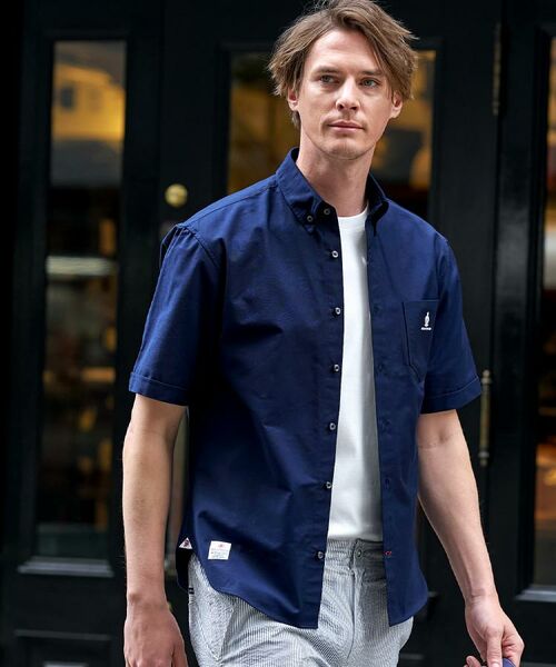 DRESSTERIOR / ドレステリア シャツ・ブラウス | ナイトエンブロイ オックスシャツ（ネイビー(094)）