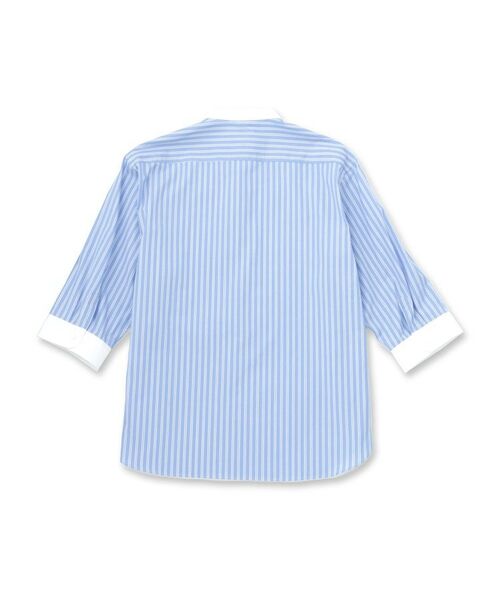 DRESSTERIOR / ドレステリア シャツ・ブラウス | バンドカラー ストライプスリークォーターシャツ | 詳細3