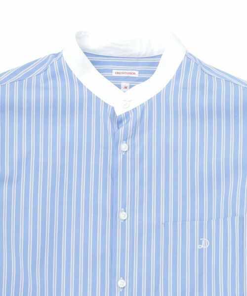 DRESSTERIOR / ドレステリア シャツ・ブラウス | バンドカラー ストライプスリークォーターシャツ | 詳細4