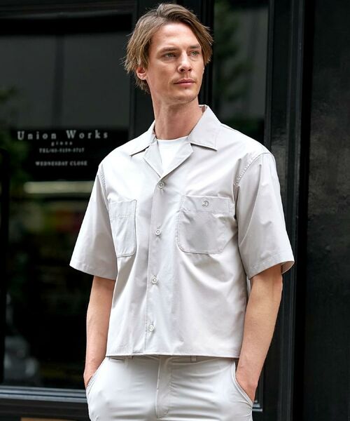 DRESSTERIOR / ドレステリア シャツ・ブラウス | 【セットアップ可】SOLOTEX ストレッチオープンカラーシャツ（ベージュ(052)）