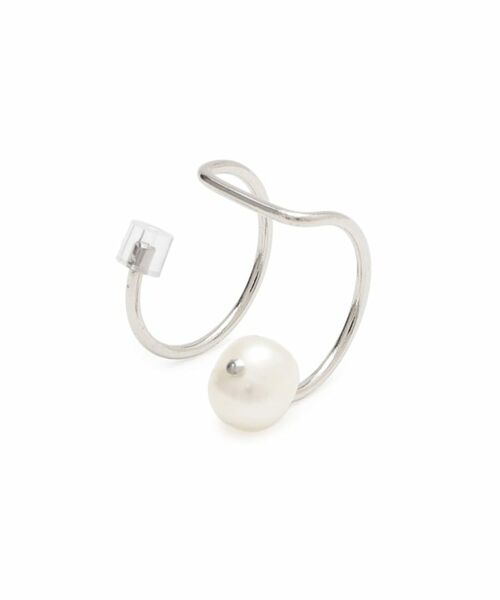 DRESSTERIOR / ドレステリア ピアス・イヤリング | 淡水パール付きイヤーカフ（シルバー(006)）