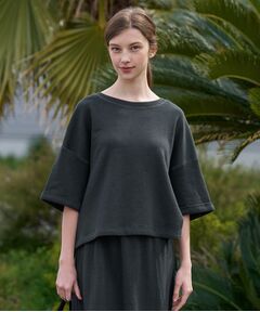 DRESSTERIOR / ドレステリア カットソー | 【ウォッシャブル/セットアップ可】リネン混裏毛ドロストプルオーバー