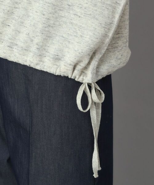 DRESSTERIOR / ドレステリア カットソー | 【ウォッシャブル/セットアップ可】リネン混裏毛ドロストプルオーバー | 詳細11