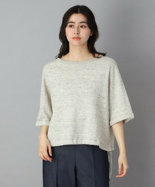 DRESSTERIOR / ドレステリア カットソー | 【ウォッシャブル/セットアップ可】リネン混裏毛ドロストプルオーバー | 詳細2