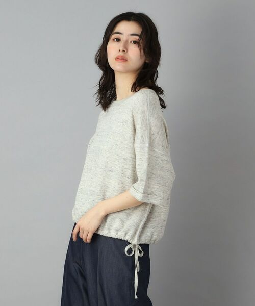 DRESSTERIOR / ドレステリア カットソー | 【ウォッシャブル/セットアップ可】リネン混裏毛ドロストプルオーバー | 詳細4