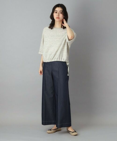 DRESSTERIOR / ドレステリア カットソー | 【ウォッシャブル/セットアップ可】リネン混裏毛ドロストプルオーバー | 詳細8