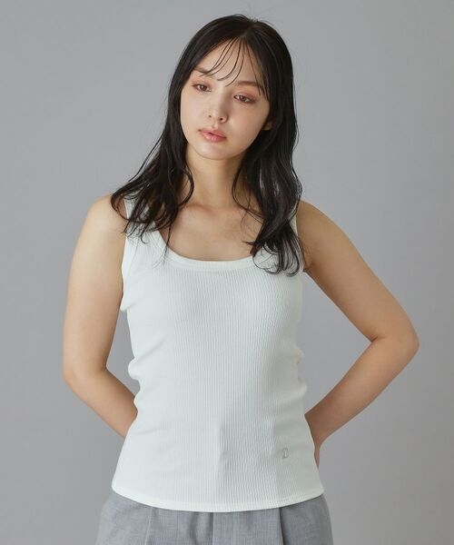 DRESSTERIOR / ドレステリア キャミソール・チューブトップ | ランダムテレコタンクトップ（オフホワイト(003)）