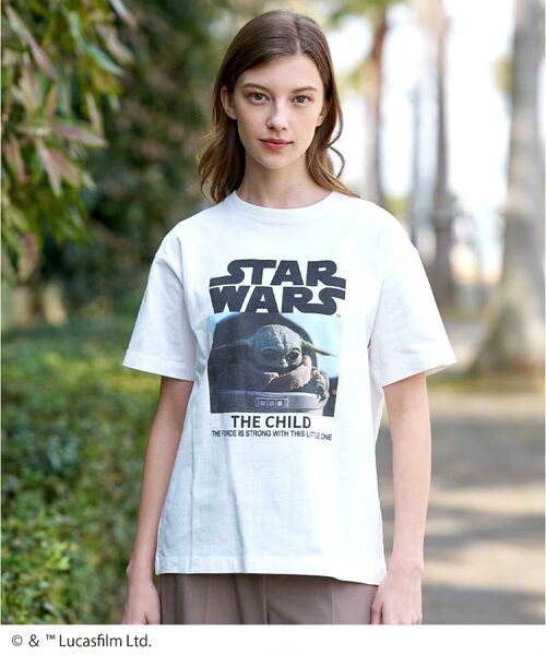 DRESSTERIOR / ドレステリア Tシャツ | STARWARS ロゴ＆フォトT（ホワイト(001)）