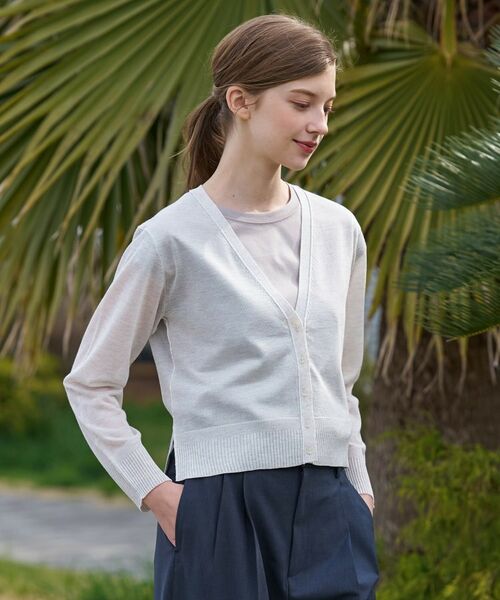 DRESSTERIOR / ドレステリア カーディガン・ボレロ | ウォッシャブルシアーカーディガン | 詳細1