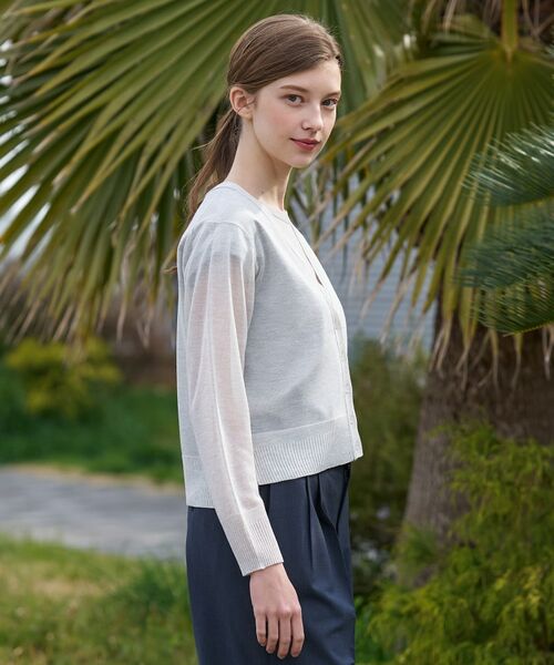 DRESSTERIOR / ドレステリア カーディガン・ボレロ | ウォッシャブルシアーカーディガン | 詳細10